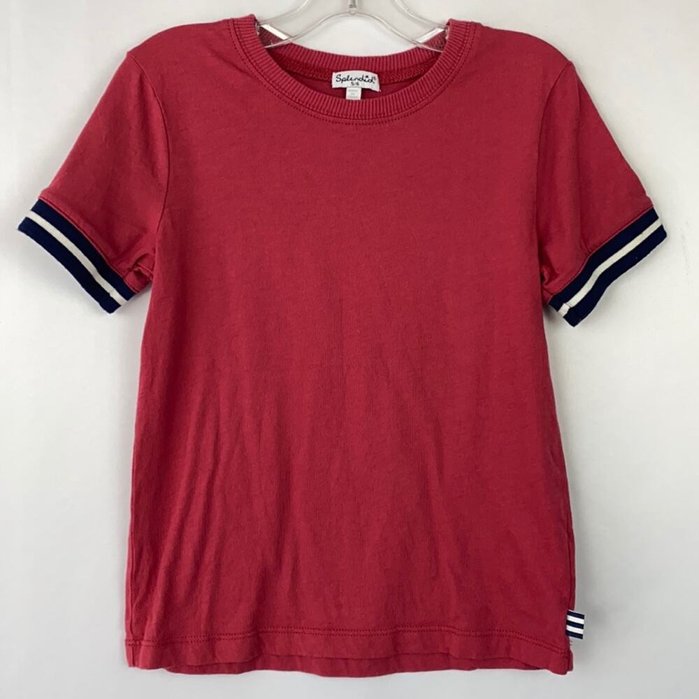 Splendid Girls Red Short Sleeve Tee Shirt Size 5-6